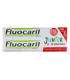 FLUOCARIL JUNIOR GEL DUPLO frutos rojos  2x75ml.