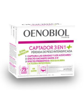 OENOBIOL captador 3 en 1 plus 60comp.