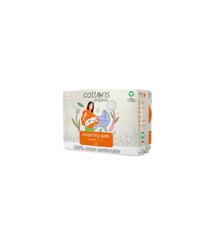 COMPRESA MATERNITY con alas 10uds. ORGANIC