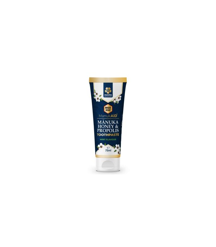 MIEL DE MANUKA MGO 550+ dentifrico propolis 75ml.