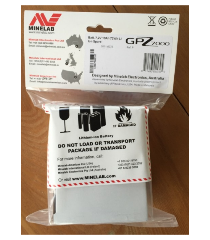 Bateria MINELAB GPZ7000