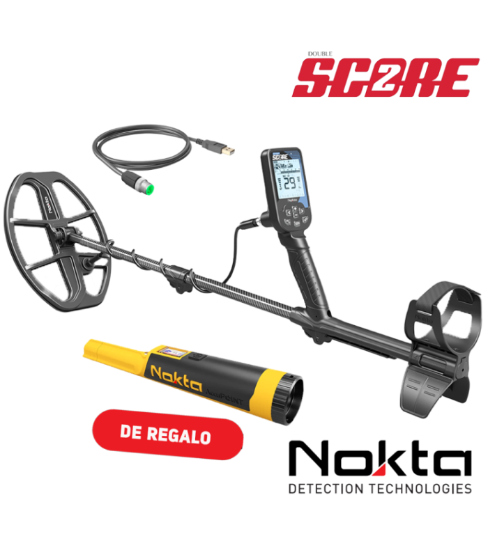 Detector de Metales Nokta Double Score2+Accupointer