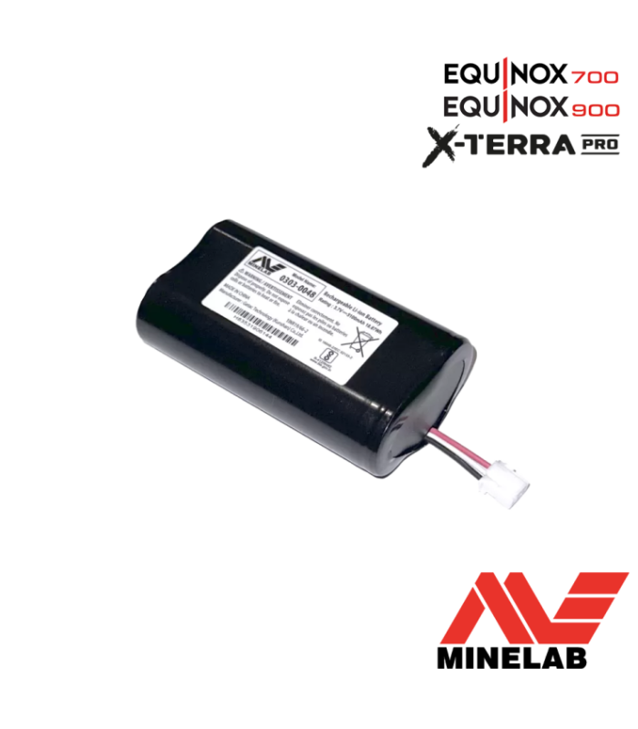 Batería de Litio de Minelab para Equinox 700/900 y X-Terra Pro
