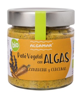 Paté vegetal con Algas –   ZANAHORIA Y CÚRCUMA 180 g