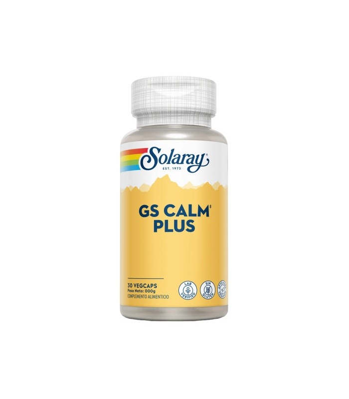 Gs calm plus- 30 Vegcaps. Sin gluten. Apto para veganos.