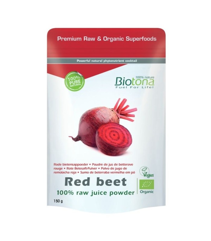 Remolacha roja en polvo, 150gr - Biotona