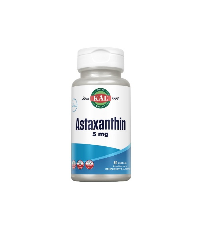 Astaxanthin- 60 Vegcaps. Apto para veganos. Sin gluten.