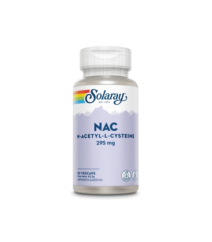 NAC-295 mg- 60 VegCaps. Sin gluten. Apto para vegetarianos