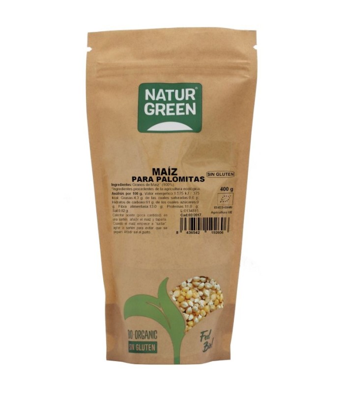 NATURGREEN B. MAIZ PARA PALOMITAS BIO 400 G