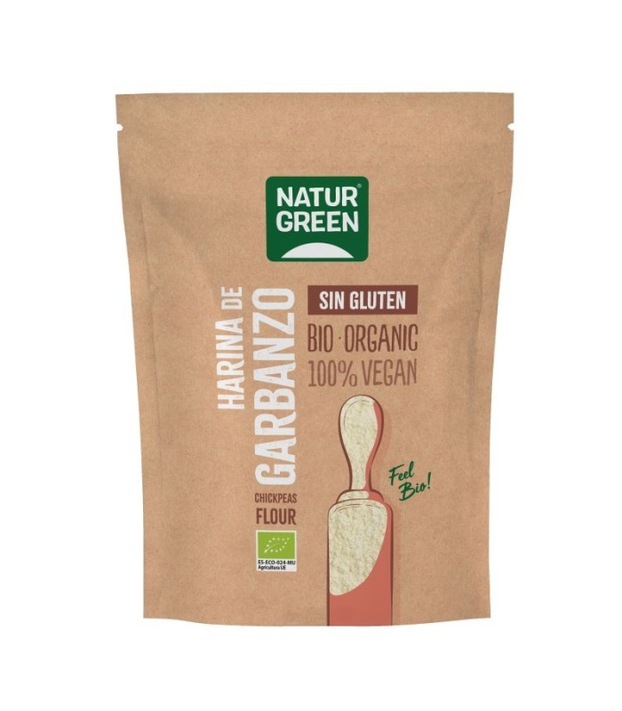 NATURGREEN HARINA GARBANZO SIN GLUTEN BIO 500 G
