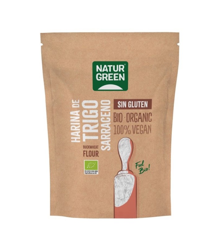 NATURGREEN HARINA TRIGO SARRACENO SIN GLUTEN BIO 500G