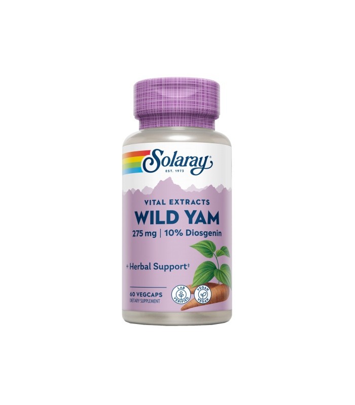 Wild Yam - 60 VegCaps. Apto para veganos