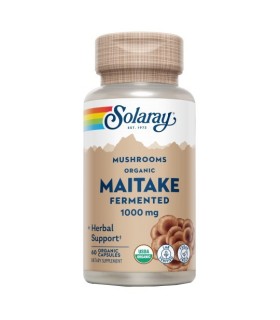 Maitake 500 mg- 60 VegCaps-Orgánico. Sin Gluten. Apto para veganos