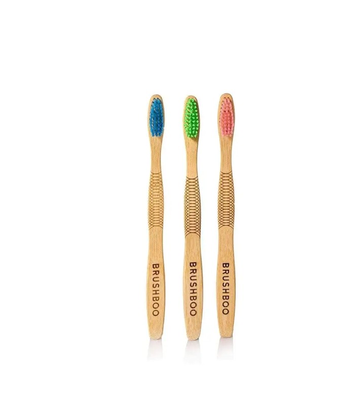 Pack 3 cepillos adulto – Rosa, verde y azul