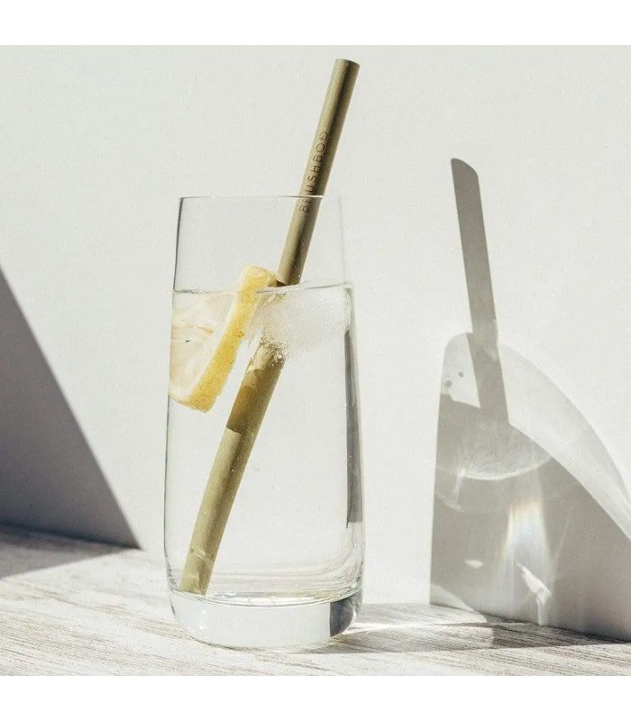 Pajitas de Bambú Reutilizables Pack x4