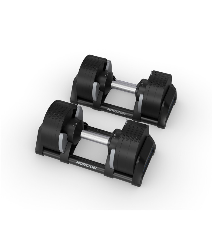 Mancuernas Ajustables 2 a 20kg (1 par) - Horizon Fitness
