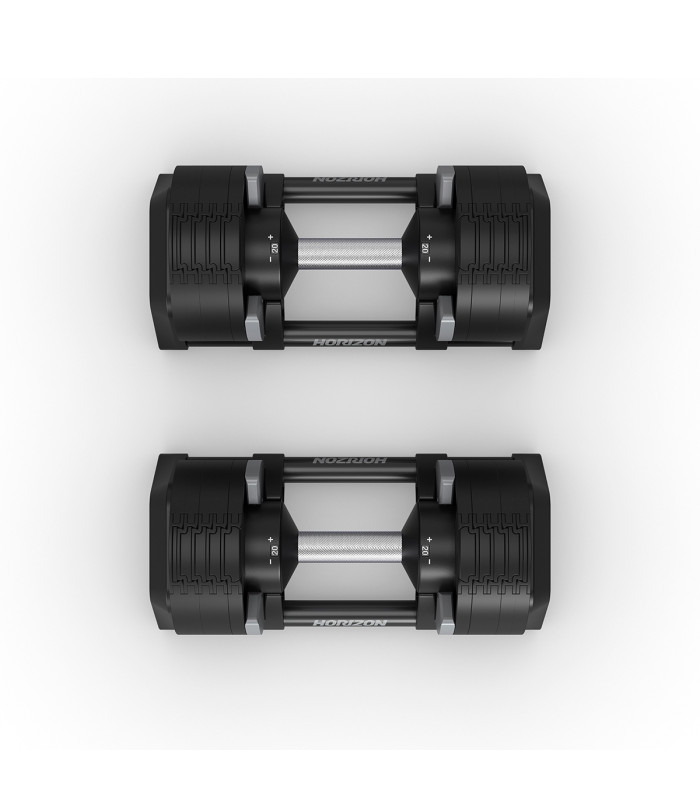 Mancuernas Ajustables 2 a 20kg (1 par) - Horizon Fitness