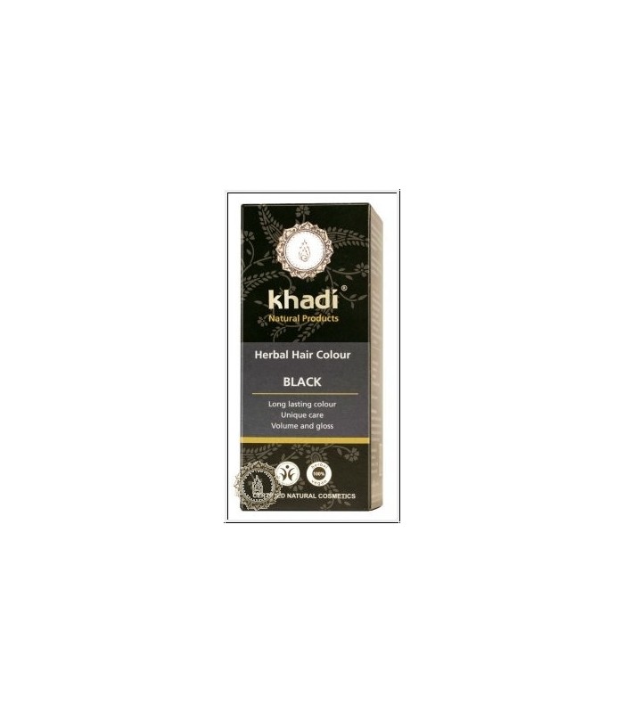 HENNA 100% VEGETALES BIO KHADI - Negro 100 g