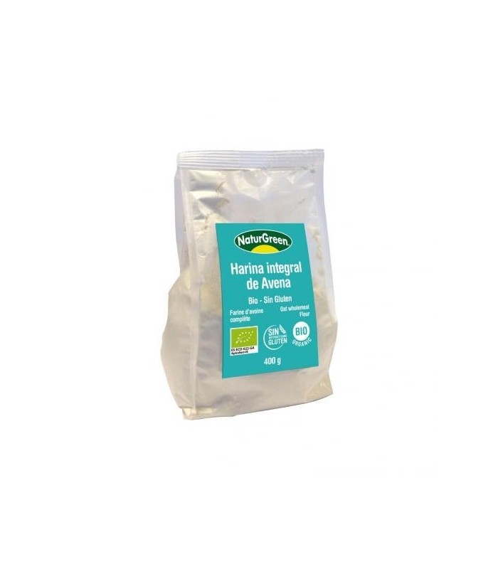NaturGreen Harina de Avena Integral Bio Sin Gluten 400 g