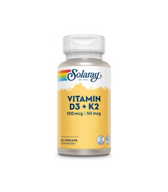 Vitamina D3 y K2 (MK7) - 60 cápsulas vegetales