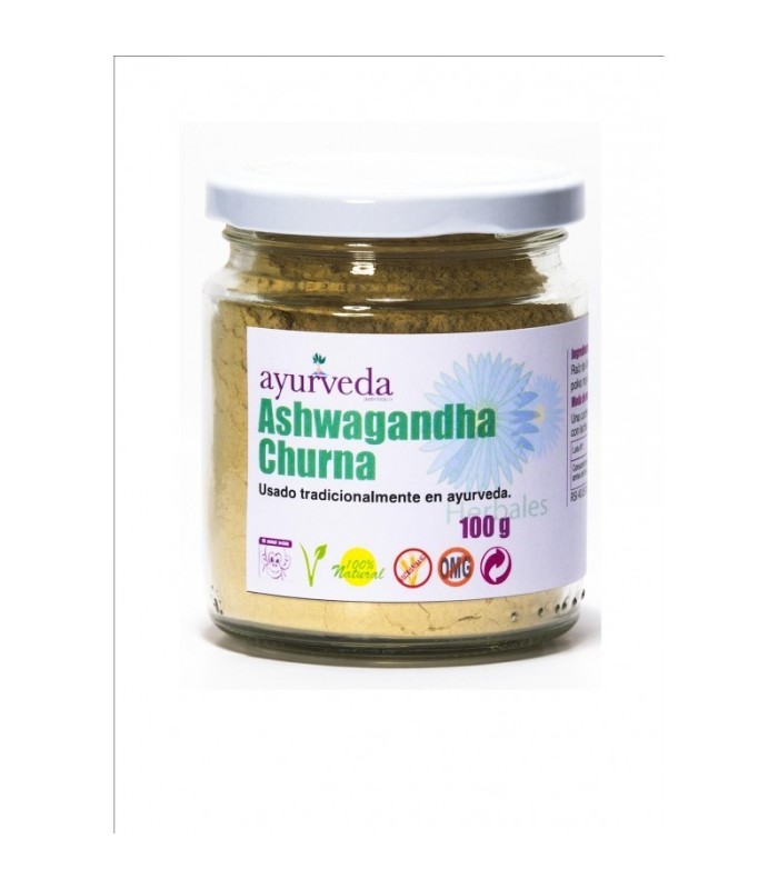 Ayurveda Ashwagandha Churna polvo de raiz Bio 100 gramos