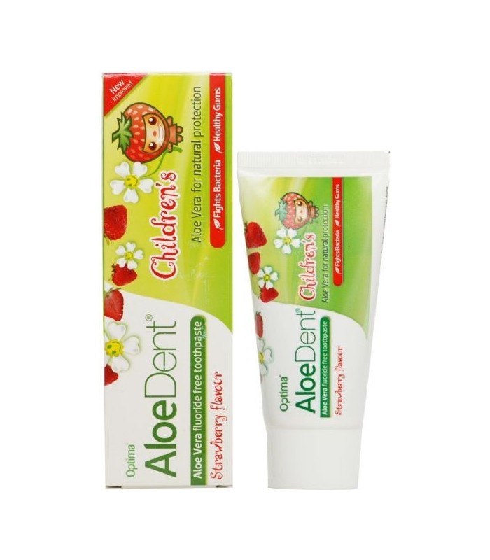 Dentífrico infantil de aloe vera sabor fresa