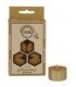 Vela de té  - cera de abeja 100% 6 Unidades