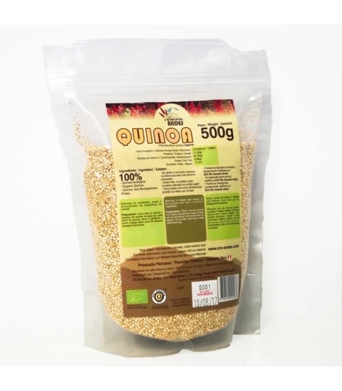 Quinoa Bio blanca 500 g   sin gluten
