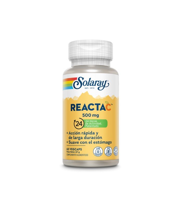 Reacta C - 500 mg (Vitamina C)  en 60 cápsulas vegan