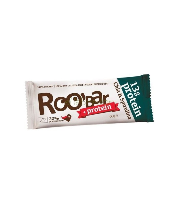 Barrita  Roobar PROTEICA CHIA Y SPIRULINA 60 GR