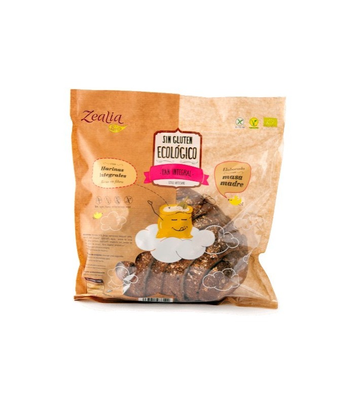 Pan integral sin gluten ecológico 370 g