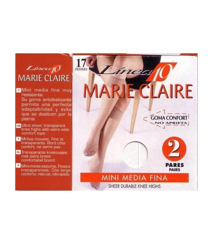 Pack 2 Pares Mini Media 17 DEN Marie Claire 2110