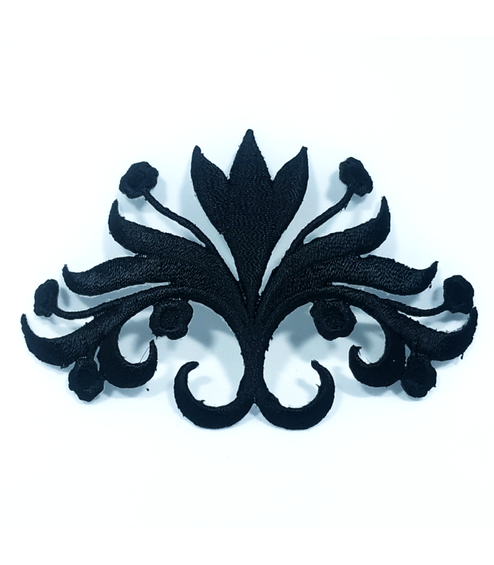 Aplique Bordado Negro