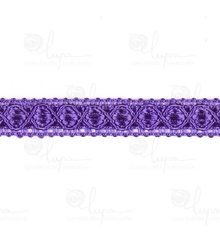 Galón Rombos Rayón 12 mm Múltiples Colores