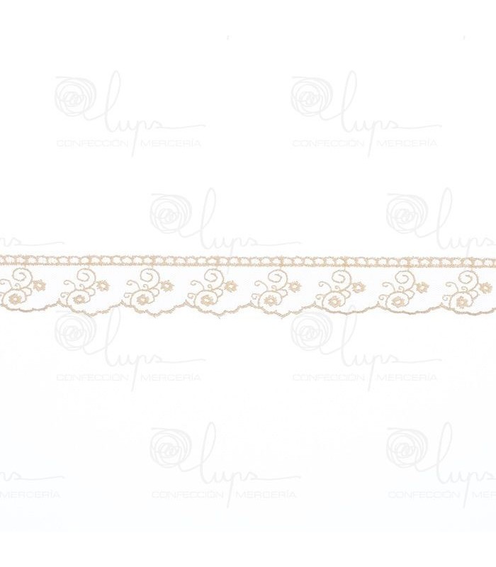 Tul Bordado 3CM Lups 9001