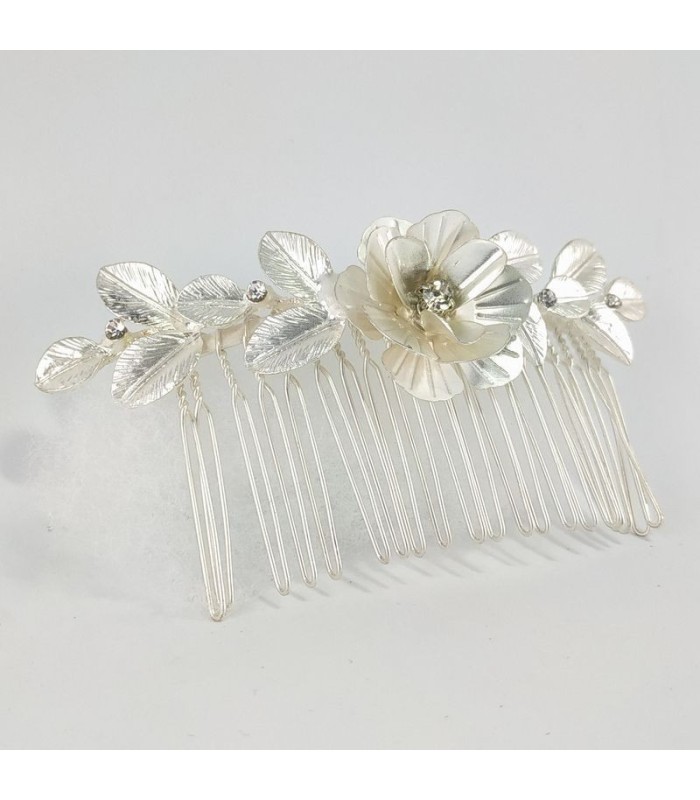 Peineta Mate Dorada/Plateada