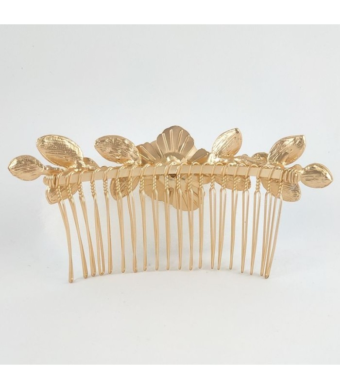 Peineta Mate Dorada/Plateada