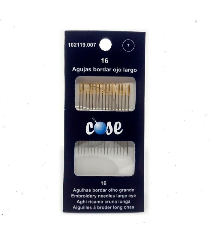 Agujas Bordar Ojo Largo