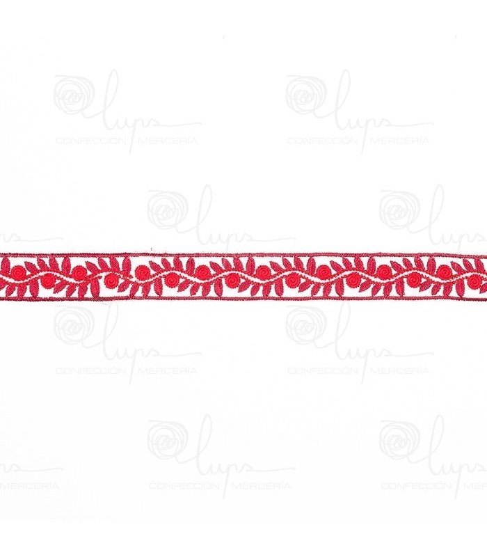 Cinta Bordada 25 mm. Múltiples Colores