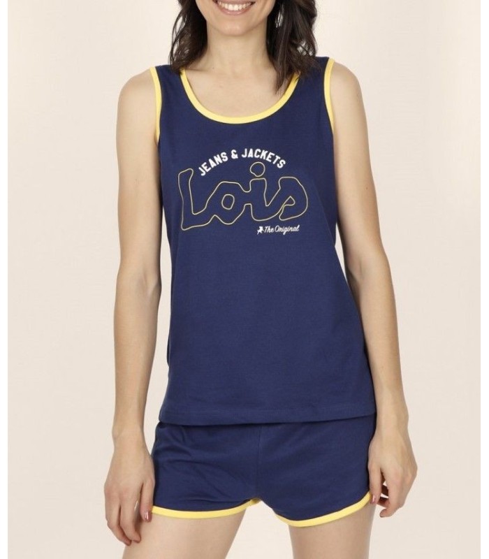 Pijama Mujer Lois Yellow Tape 54520 Talla XL