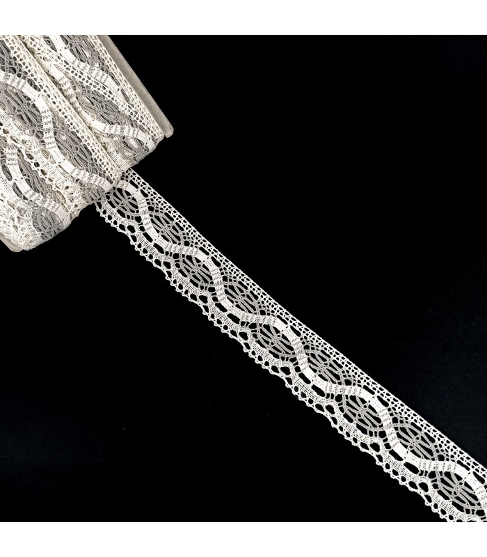 Puntilla de Hilo Bicolor. 4,5 cm