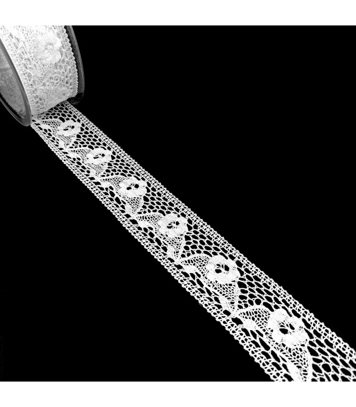 Entredos de Hilo Blanco. 6 cm