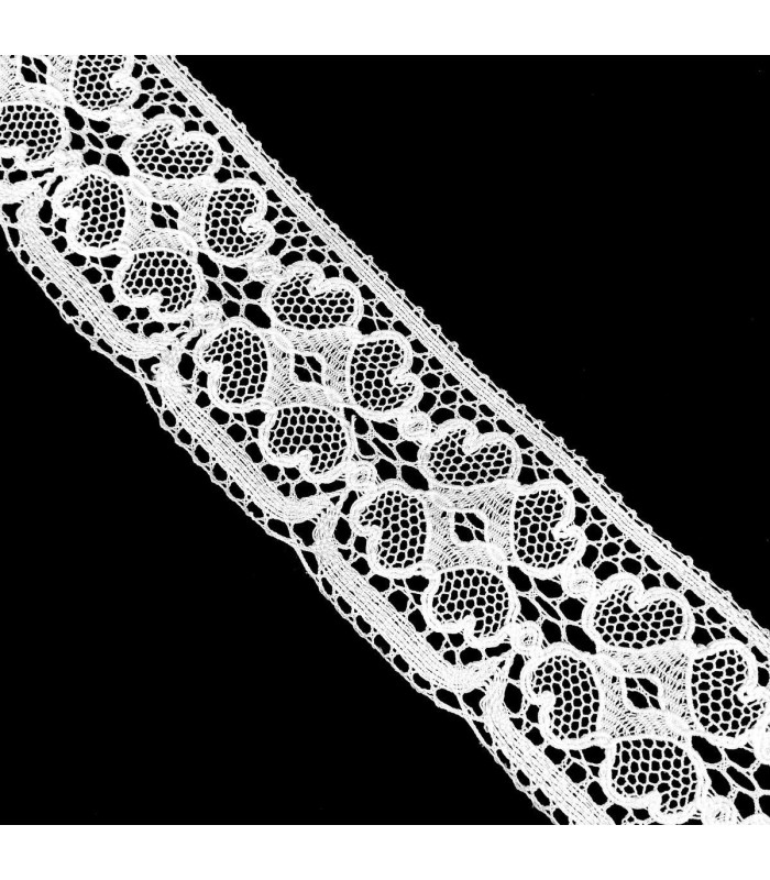 Puntilla de Hilo Blanco. 8,5 cm