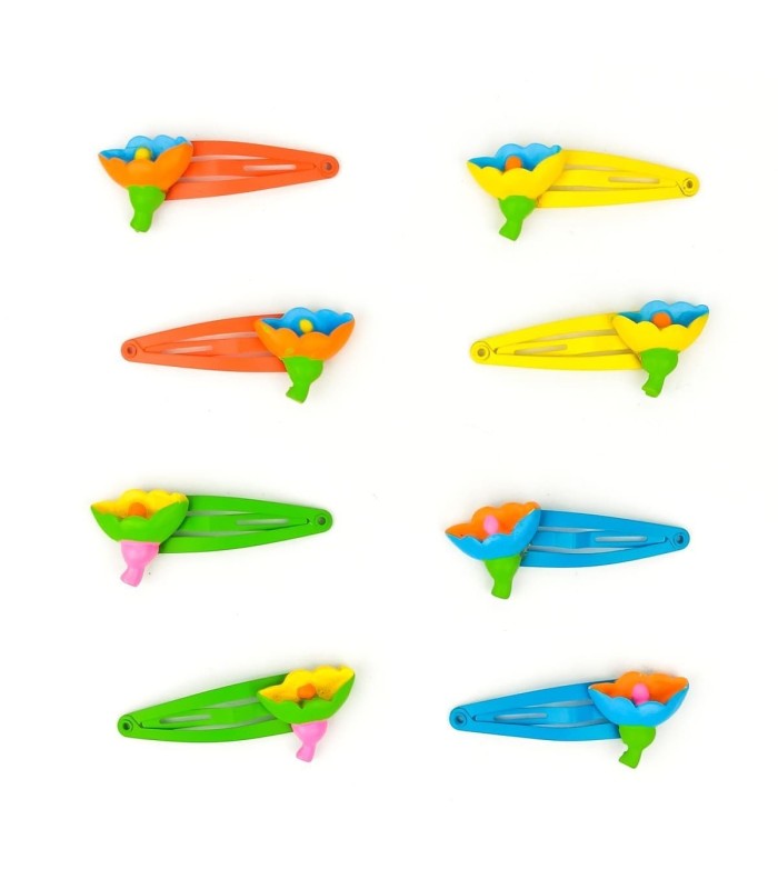 Clip Flor. Múltiples Colores