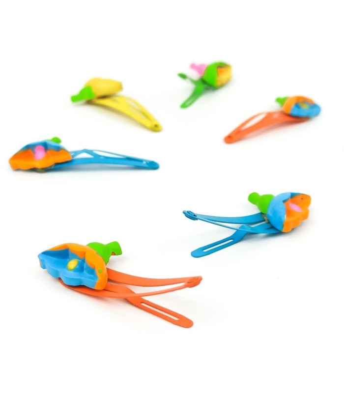 Clip Flor. Múltiples Colores