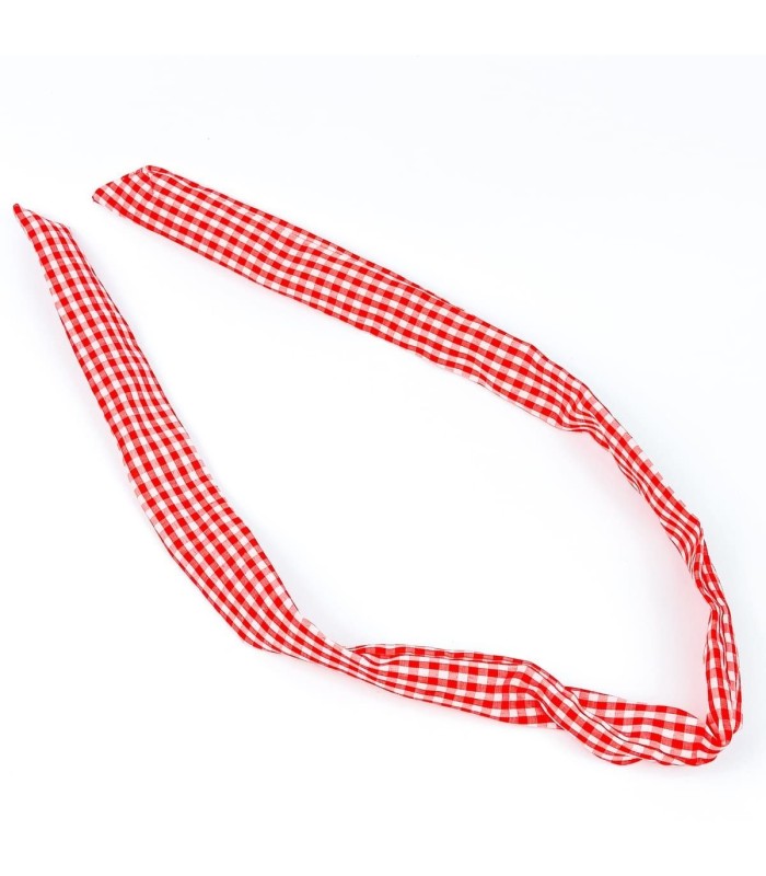 Diadema Bandana. Cachemira y Vichy.