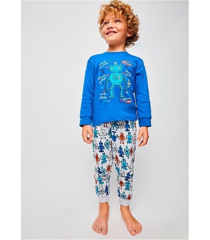 Pijama Niño Interlock "Robot" Tallas 3 años