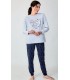 Pijama Mujer Interlock "Cosmic Love" Diassi 3XL