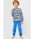 Pijama Niño Coralina "The Robots" Talla 8 a 14