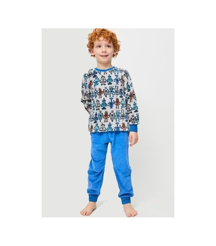 Pijama Niño Coralina "The Robots" Talla 8 a 14